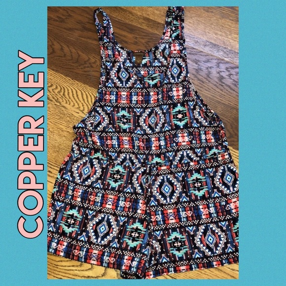 Copper Key Other - Ikat Sleeveless Romper